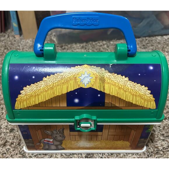 Fisher-Price Little People On-The-Go Nativity Christmas Manger Story Travel Box - Picture 2 of 9